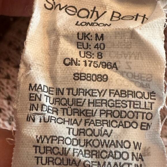 Sweaty Betty Restful Bouclé Half Zip Pullover - Pink / Gray Size 8 - Picture 7 of 8